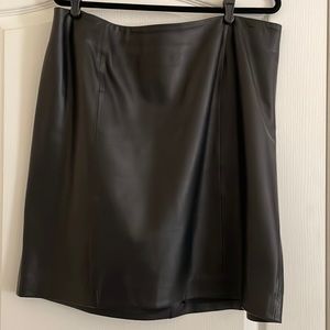 Talbots Women’s Petite Leather Skirt